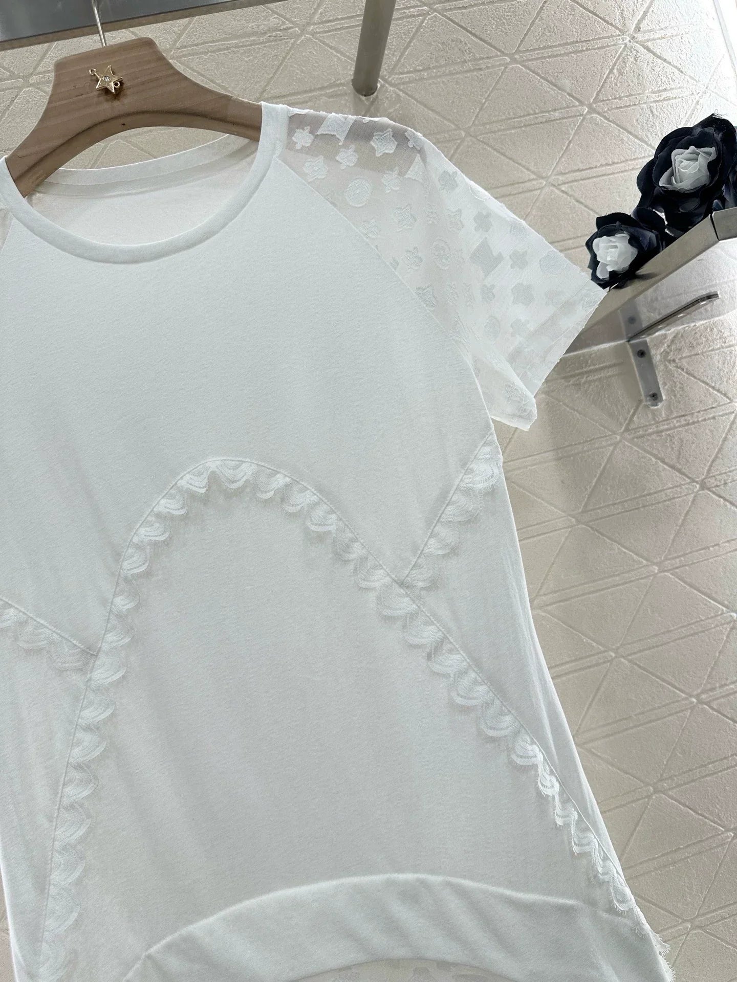 L 25 New Products Patchwork Irregular Dress