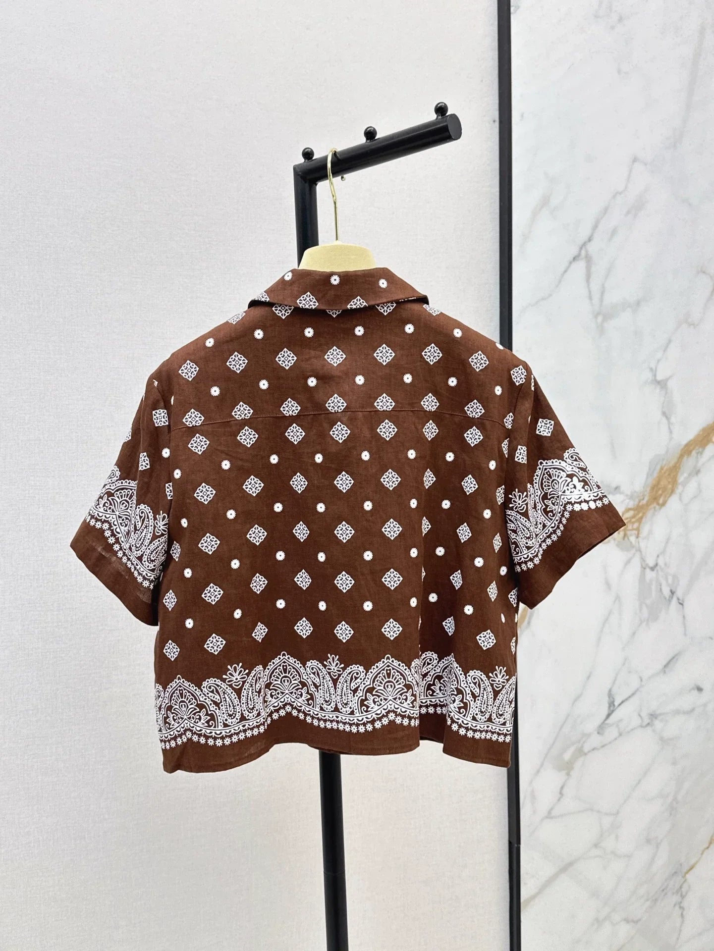 M 25 spring and summer new suit loose short-sleeved shirt + half skirt