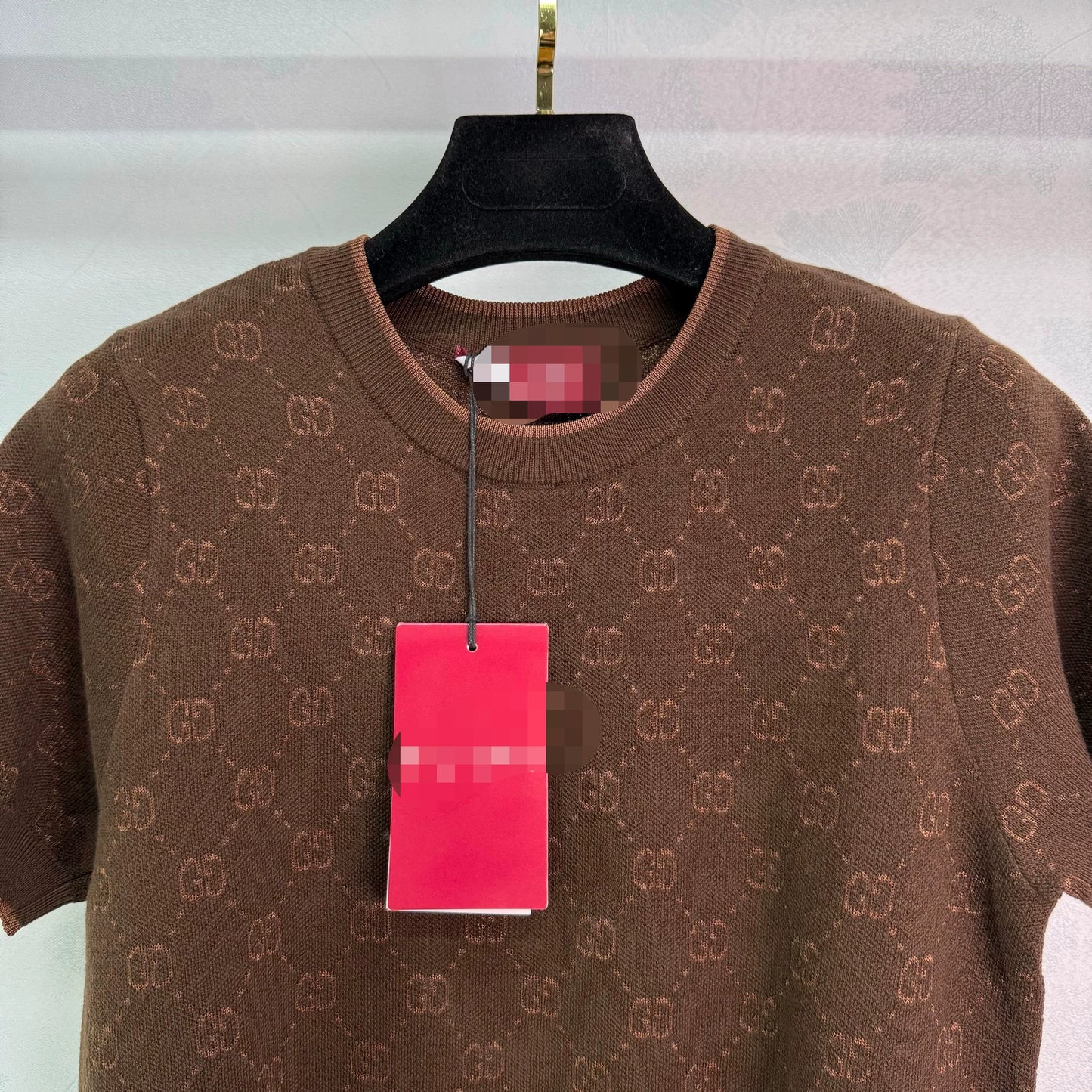 2025 Early Autumn New Jacquard Knitted Round Neck Short Sleeve
