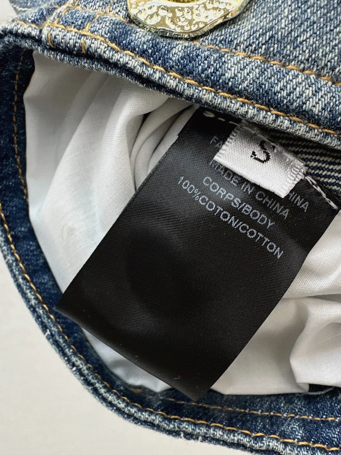 25 spring and summer new short section denim vest