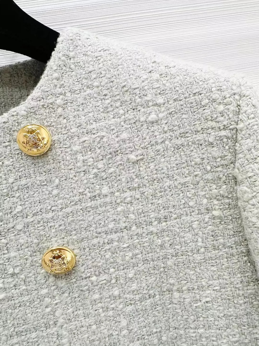 25 new mint green double-breasted jacket