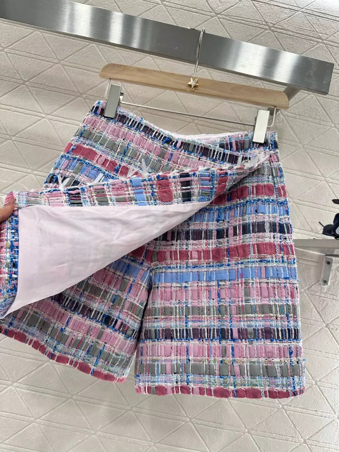 25 Spring and Summer New Color Woven Vest Skirt Pants Set