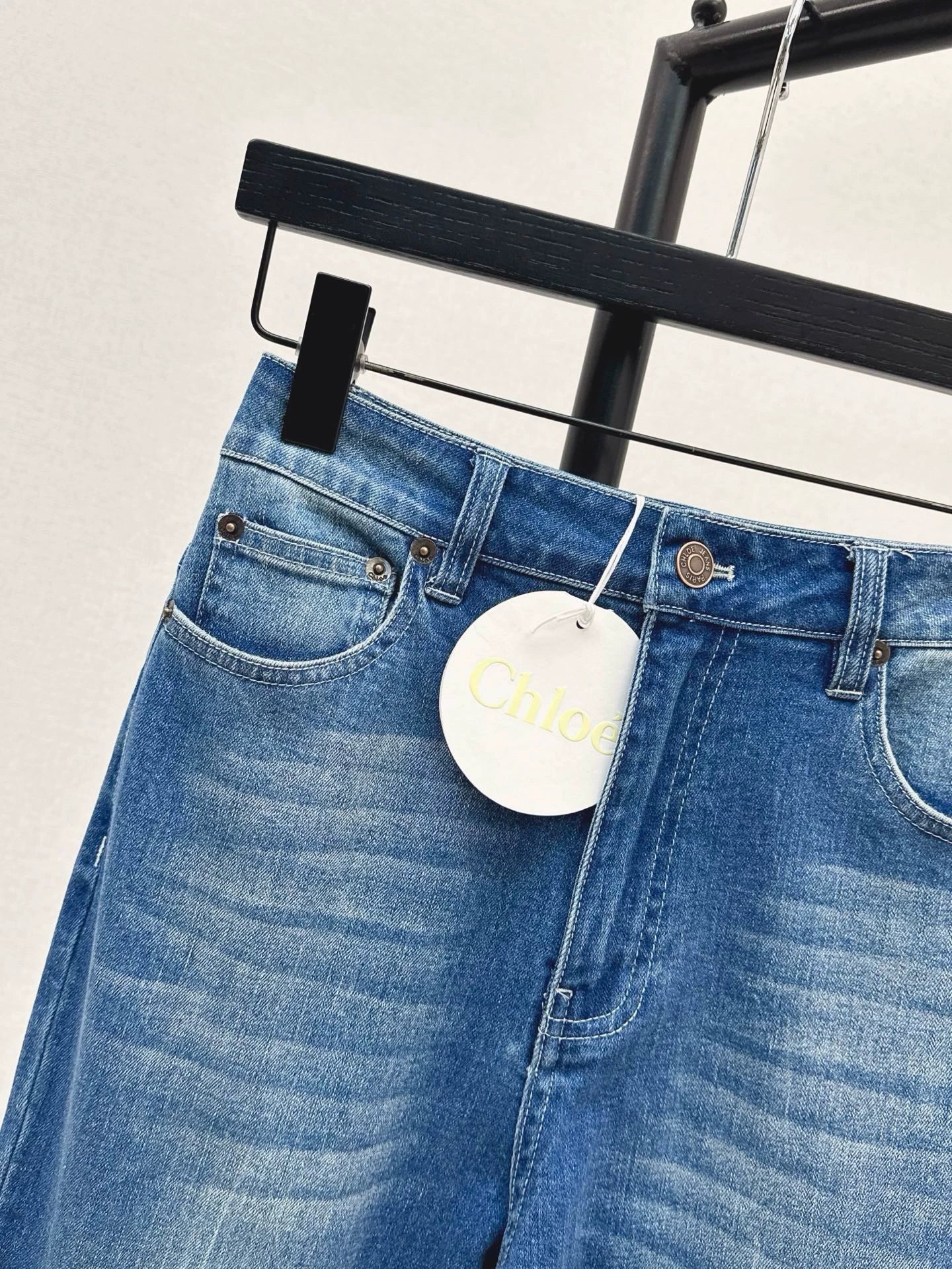 25 spring and summer new Slim high waist denim pencil pants
