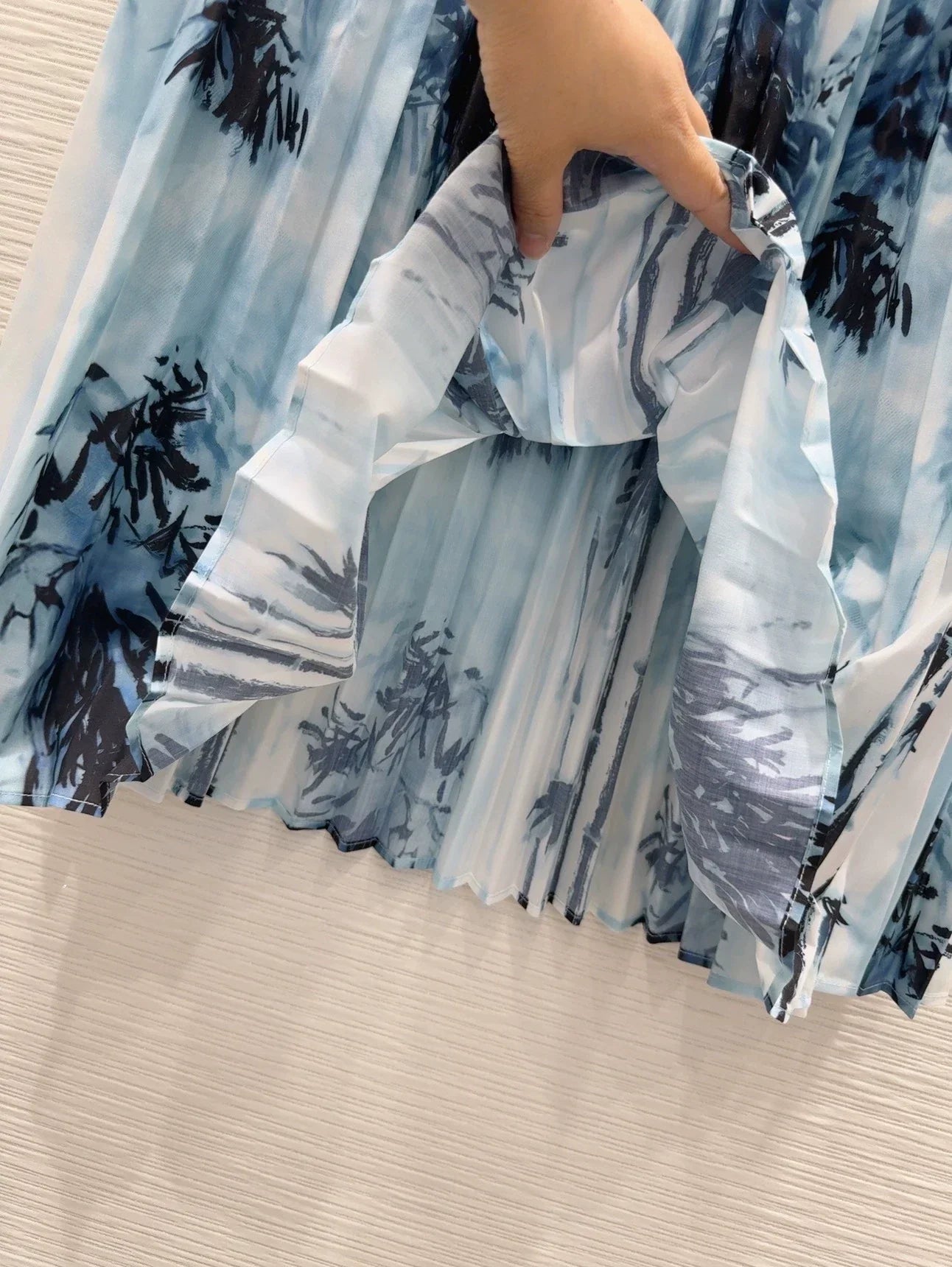 D 25 New Ink Painting Print Skirt