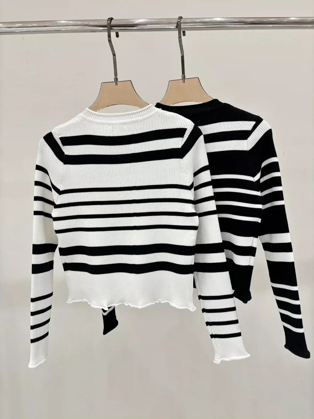C 25 Spring and Summer New Round Neck Letter Logo Knitted Cardigan
