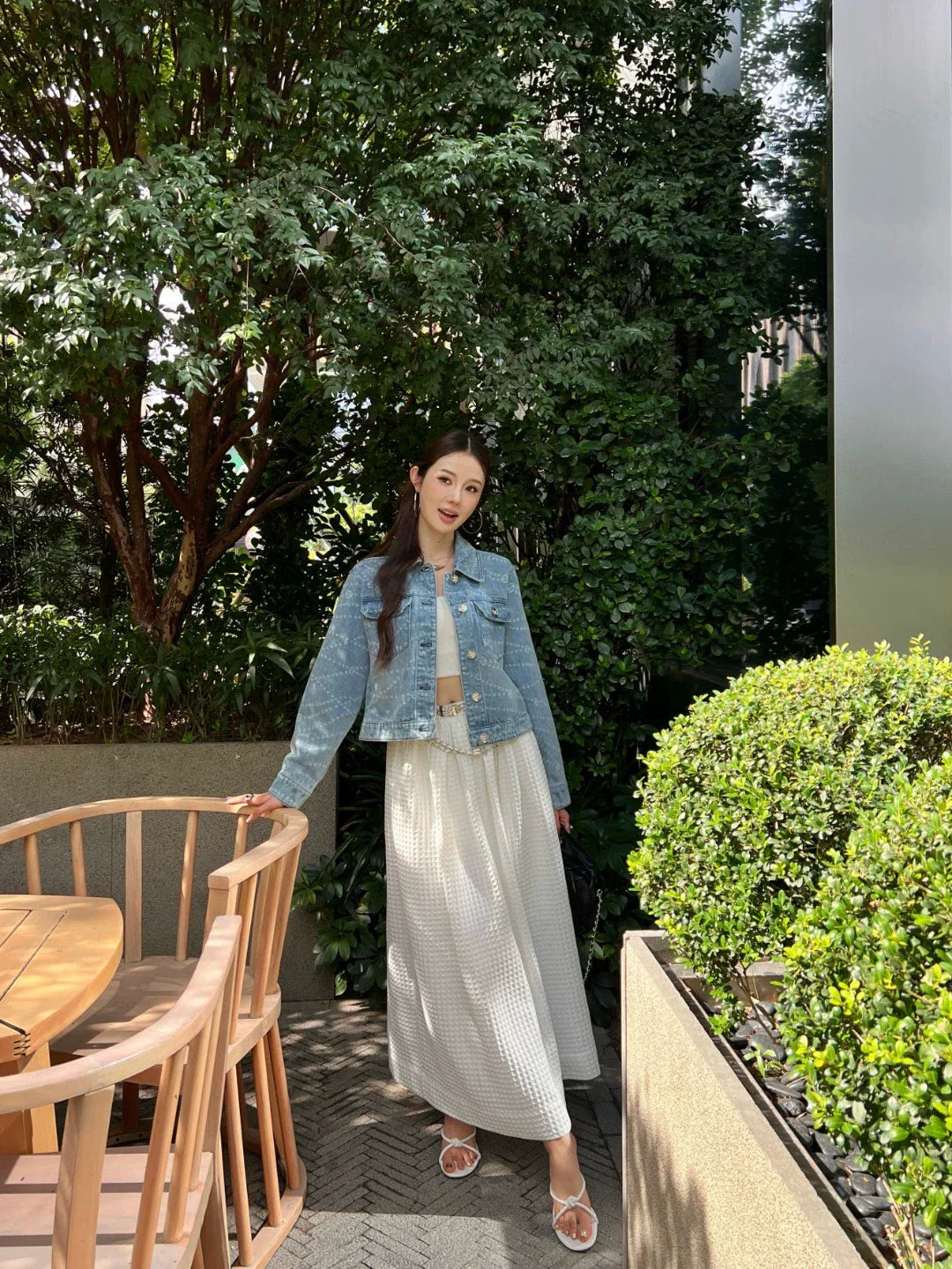 25 new printed denim jacket