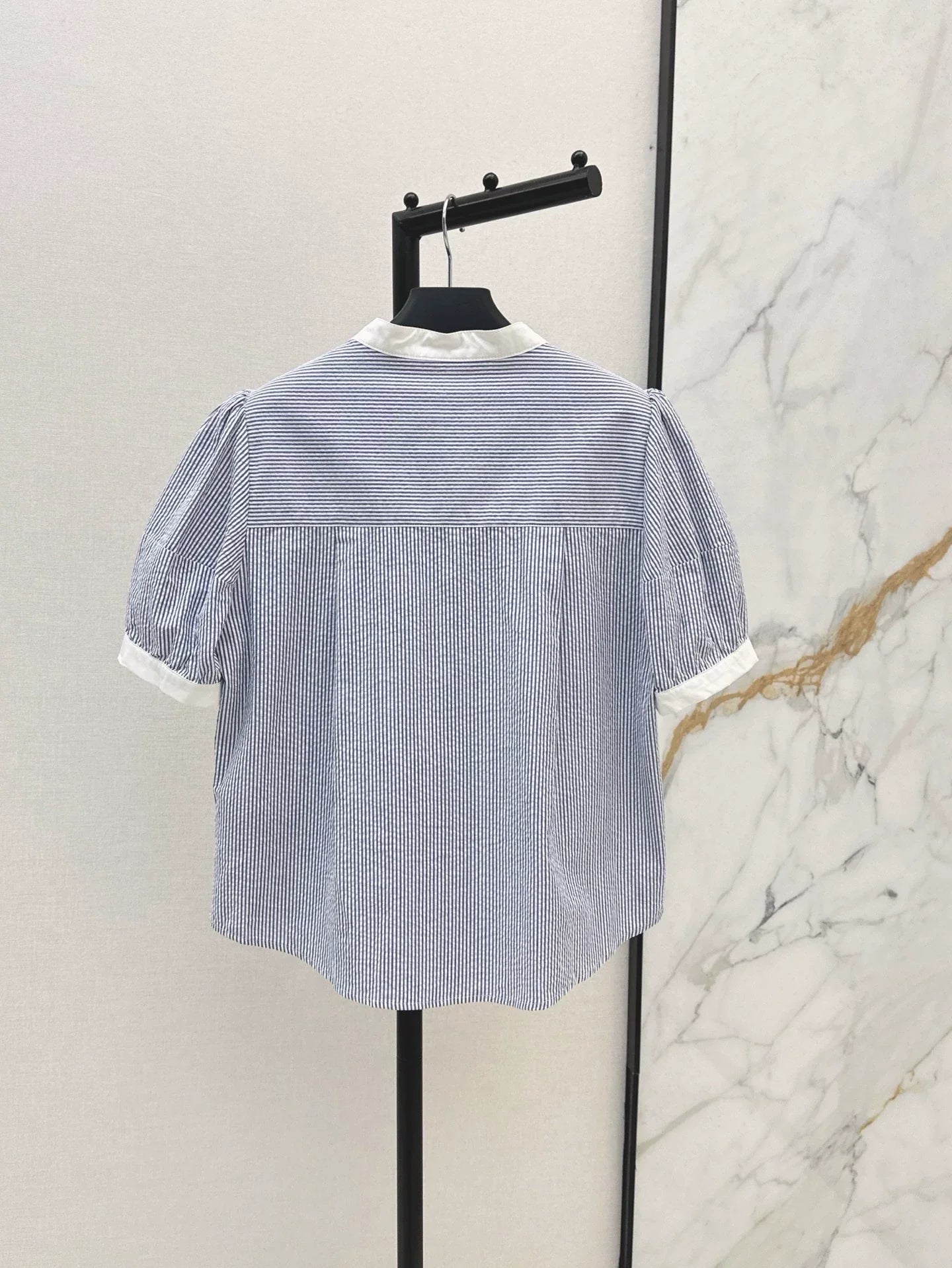 P 25 Spring/Summer newest style letter embroidery decoration short-sleeved shirt
