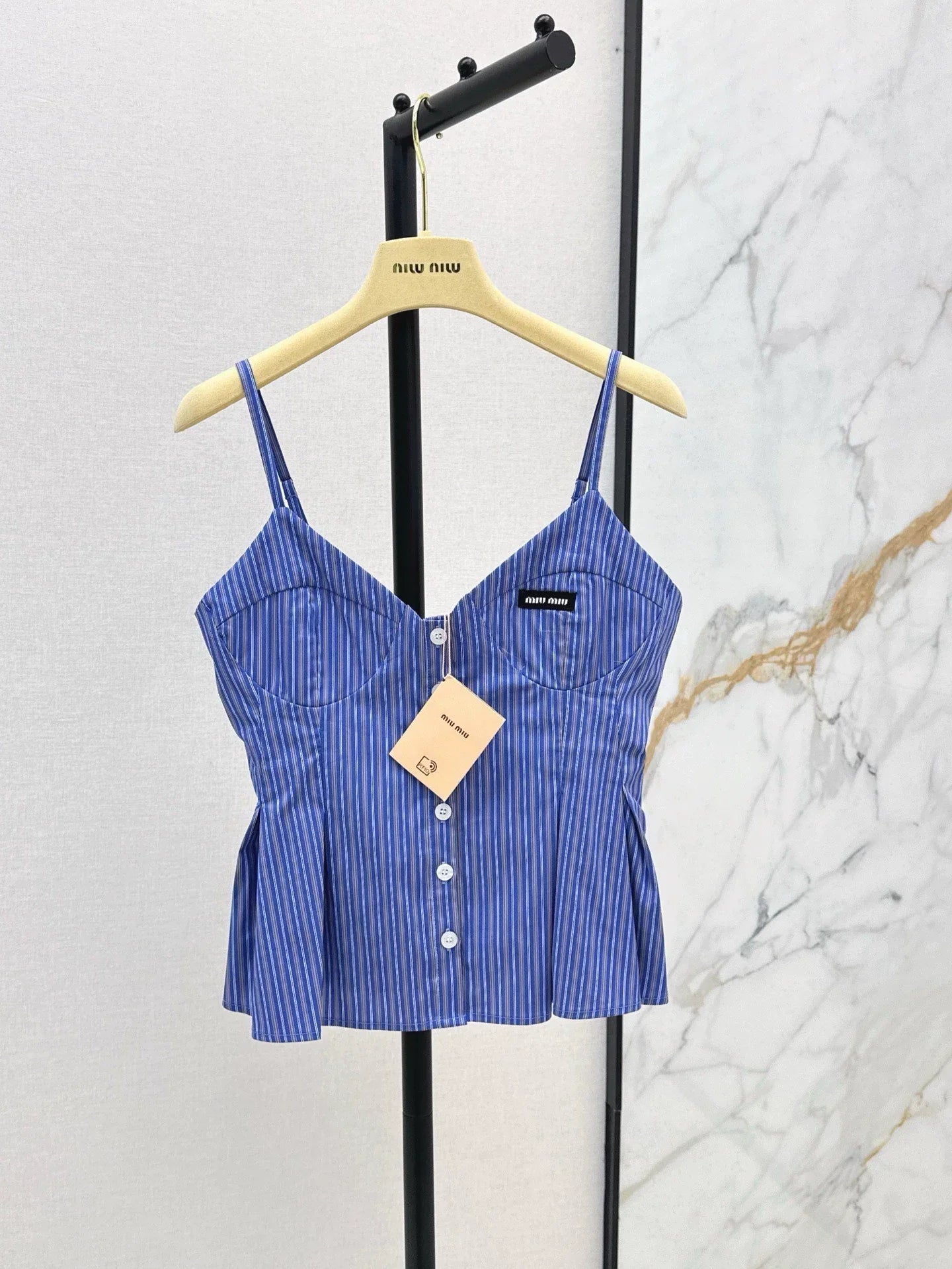 m 25 Spring/Summer Newest Blue Striped Small Suspenders