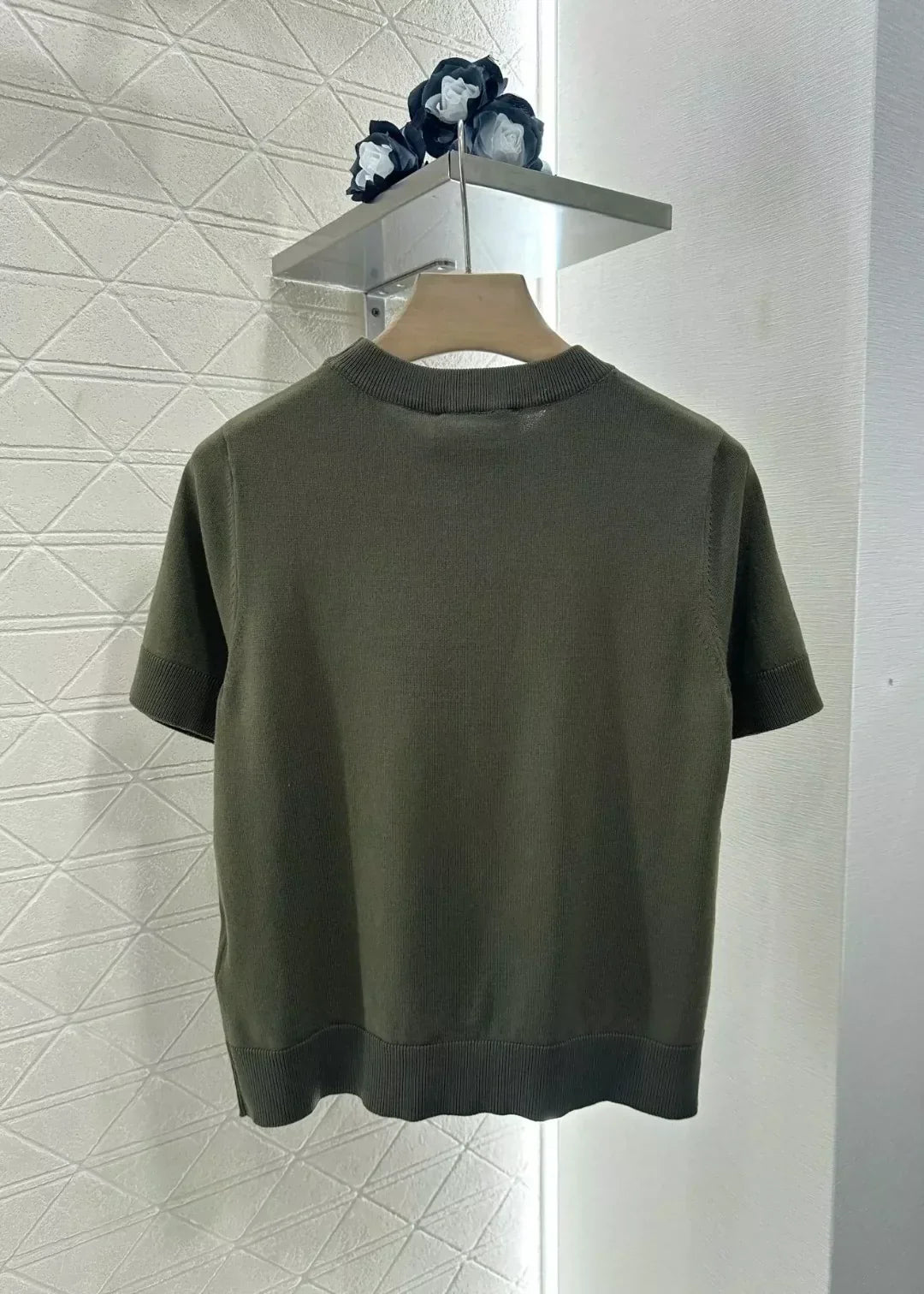 G 25 Spring/Summer New Classic Green Knit Short Sleeve