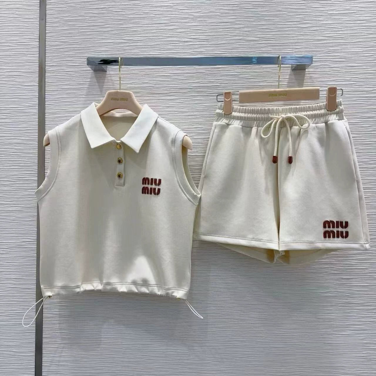 25ss lapel ➕ Leisure drawstring set