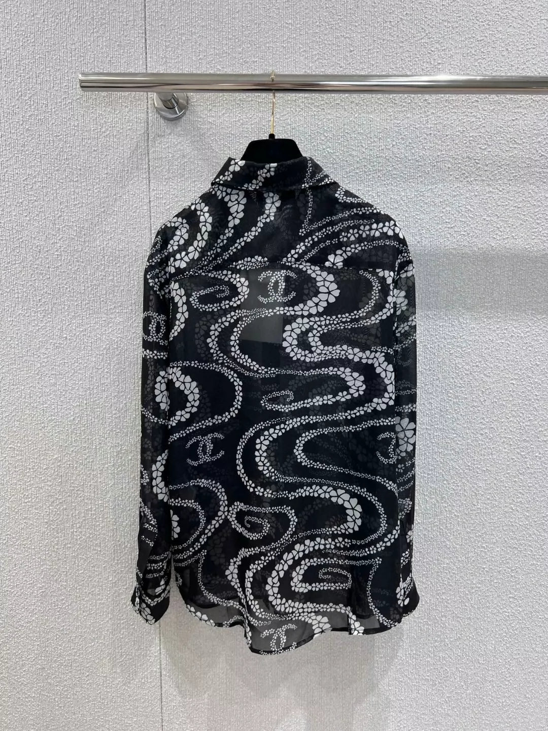 C 25 Printed Lapel Shirt
