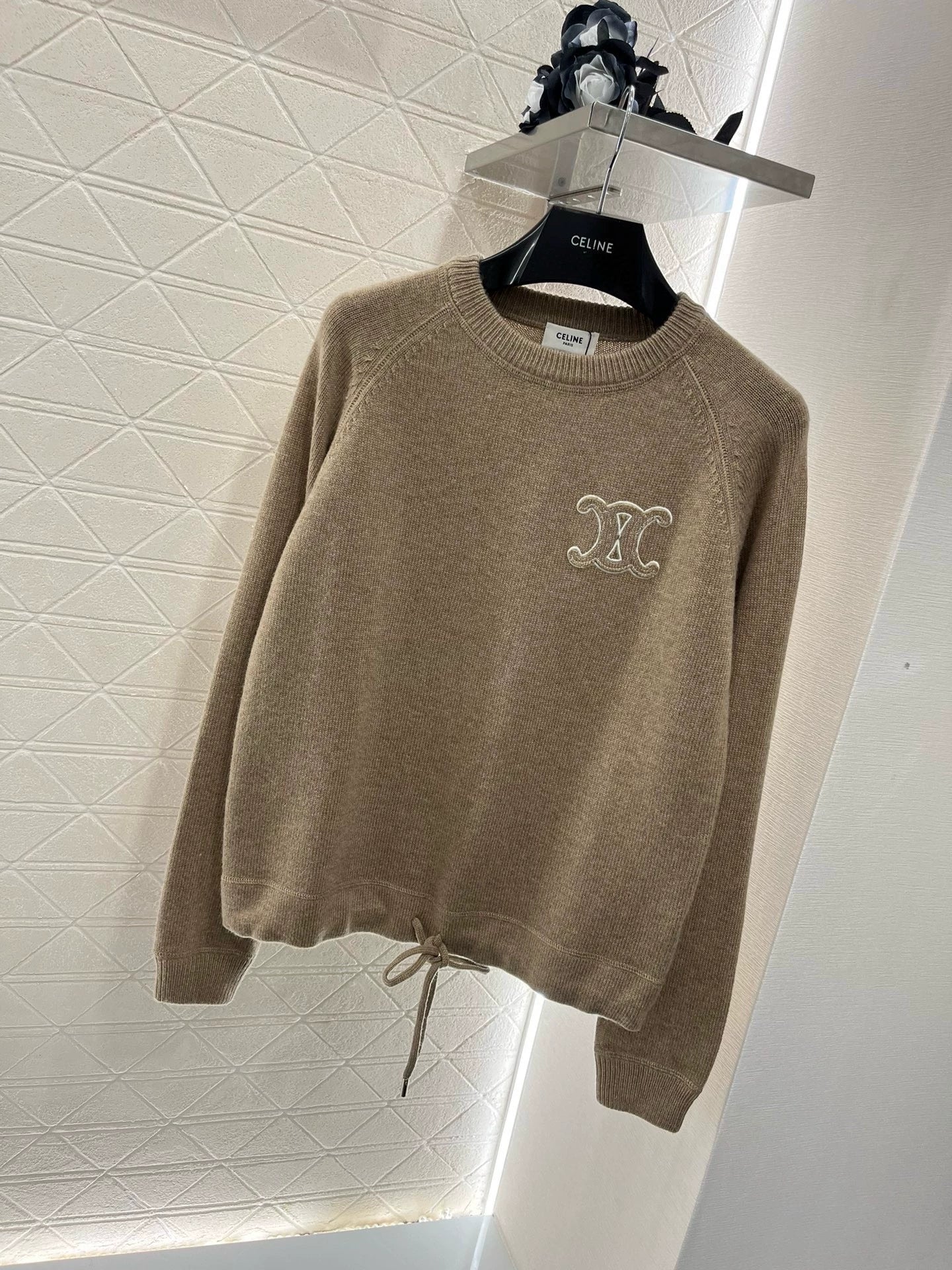 25 Early Spring New Knitted Pullover Sweatshirt Trousers Set