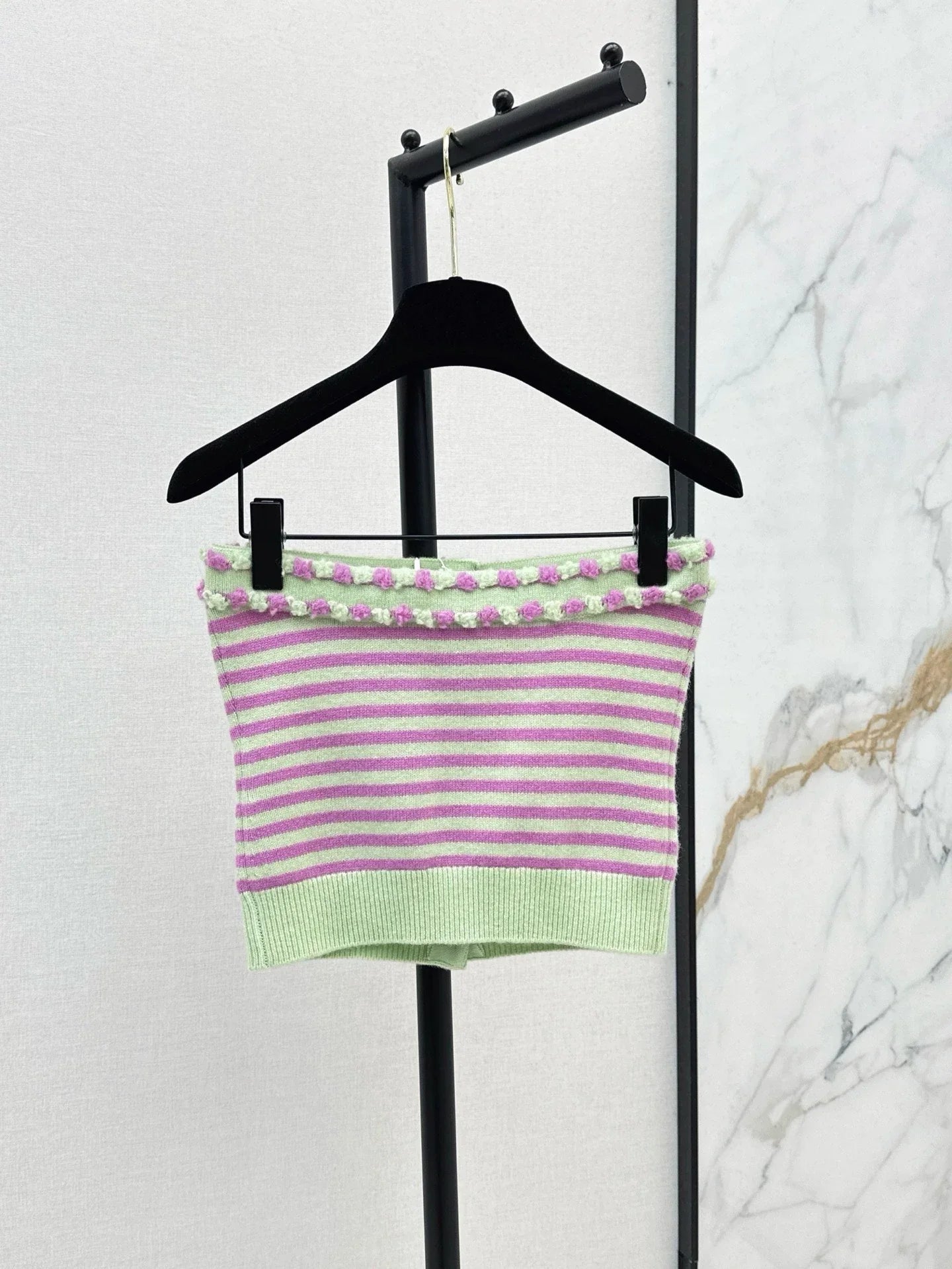 C 25 Spring/Summer New Summer Limited Stripe Set Sheath + Cardigan