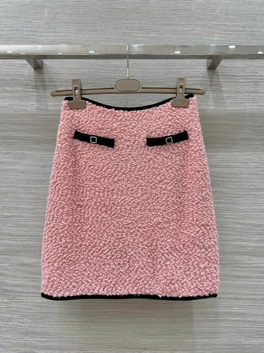 C 25 Duvier Collection Colorblocked Round Neck Short Sleeve Open Chest Small Top + Half Skirt Set!