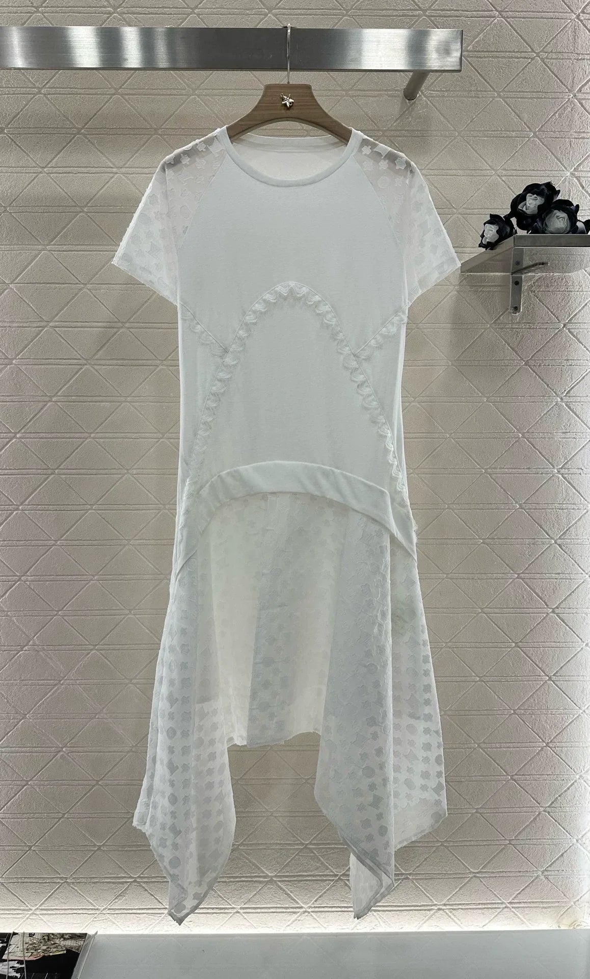 L 25 New Products Patchwork Irregular Dress
