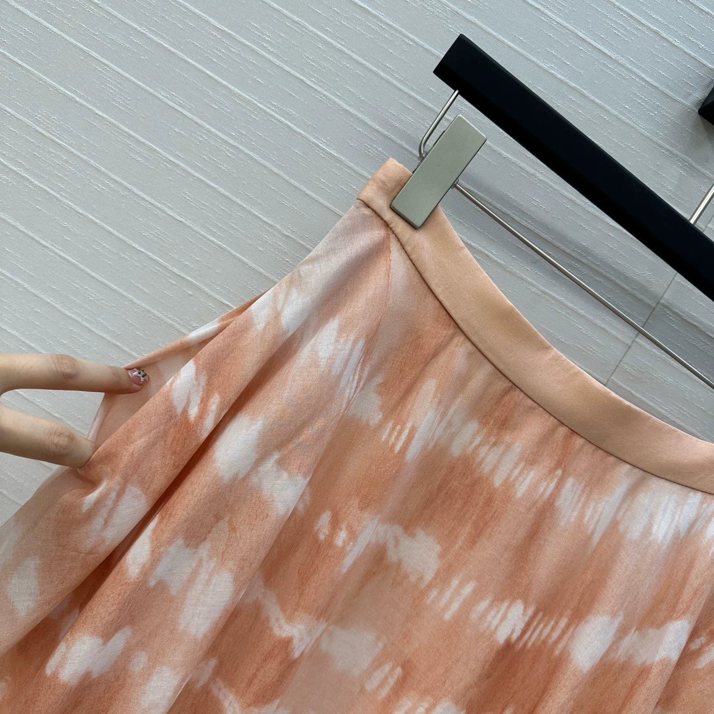 D 25 Spring/Summer Vacation Style New Water Wave Tie-Dye Half Skirt