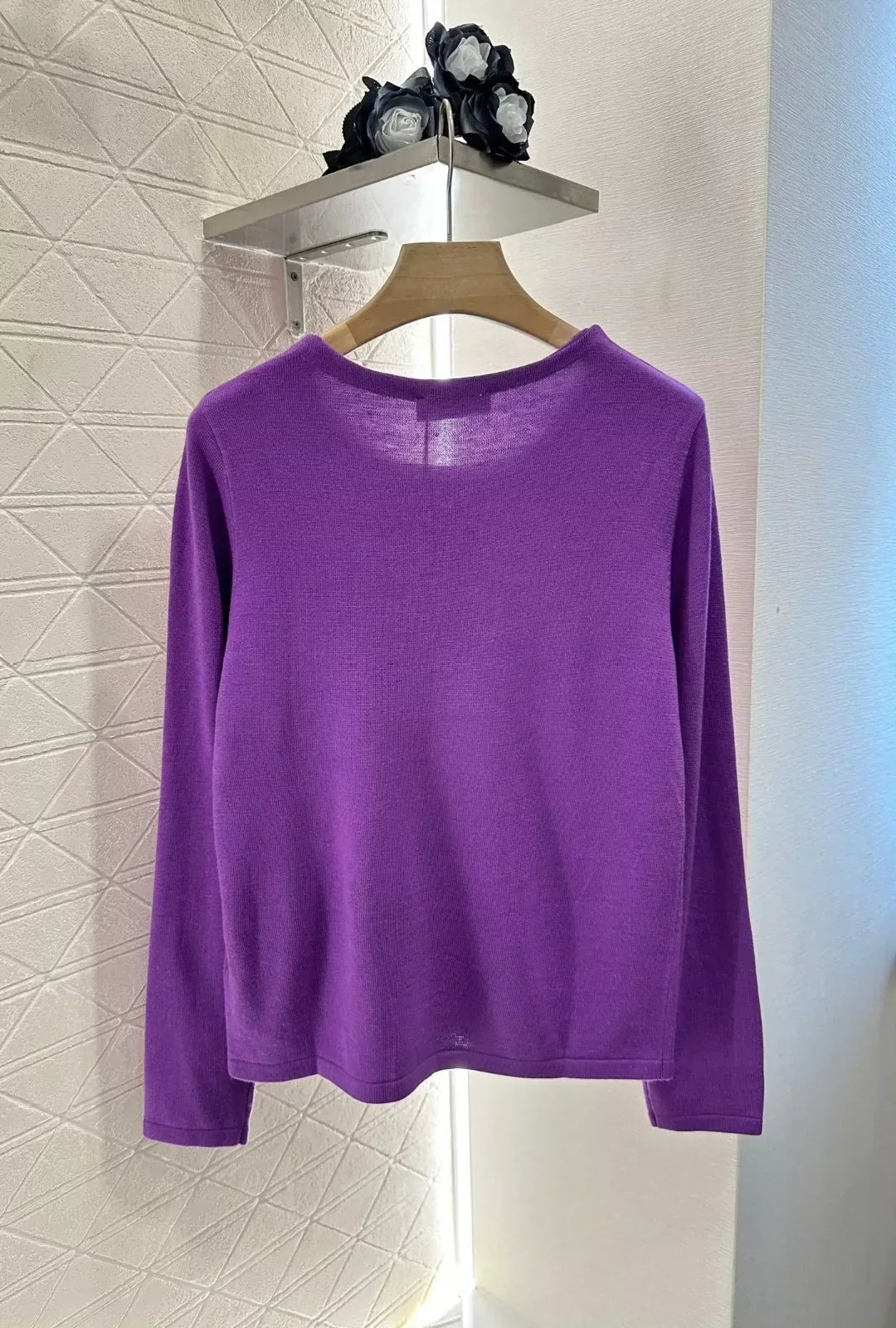M 25 Early fall new letters plain knit tops