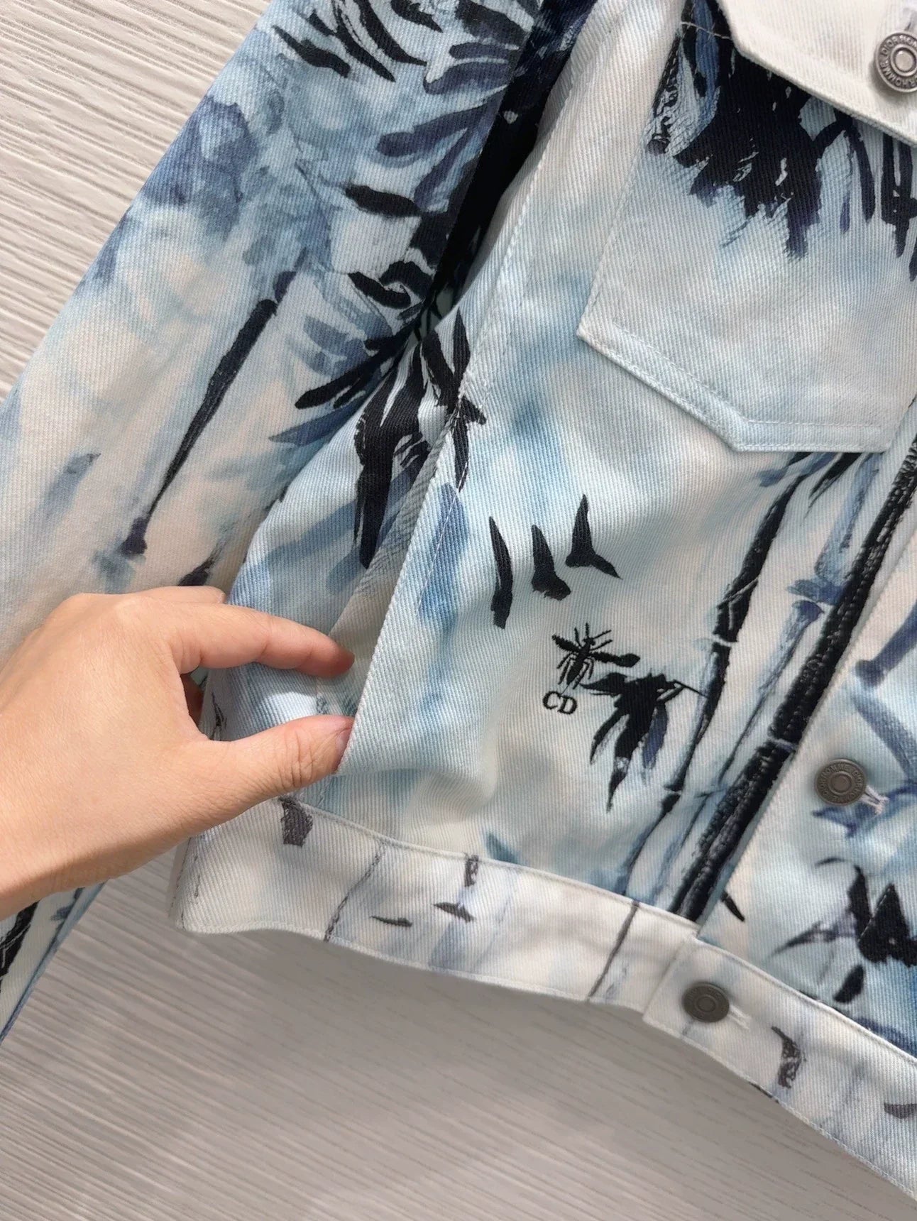 D 25 New Ink Painting Print Jacket