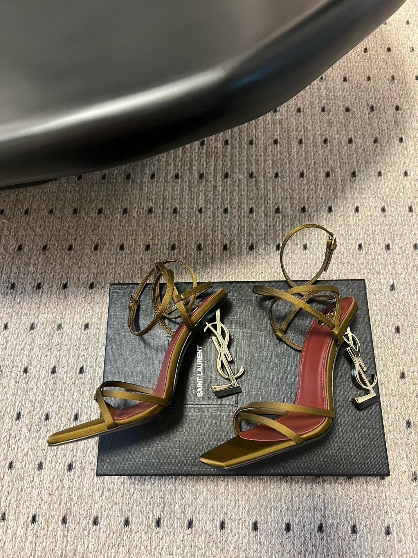 Opyum Sandals Olive Green Fabric Leather