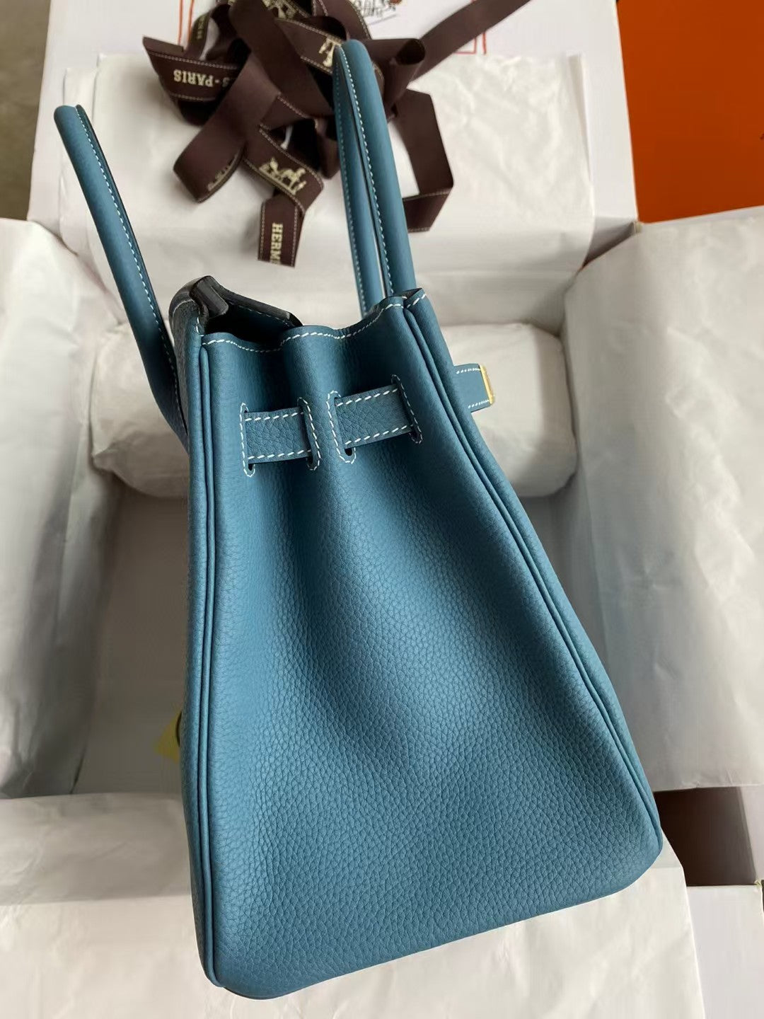 BIRKIN 30CM JEAN BLUE TOGO LEATHER GOLD HARDWARE