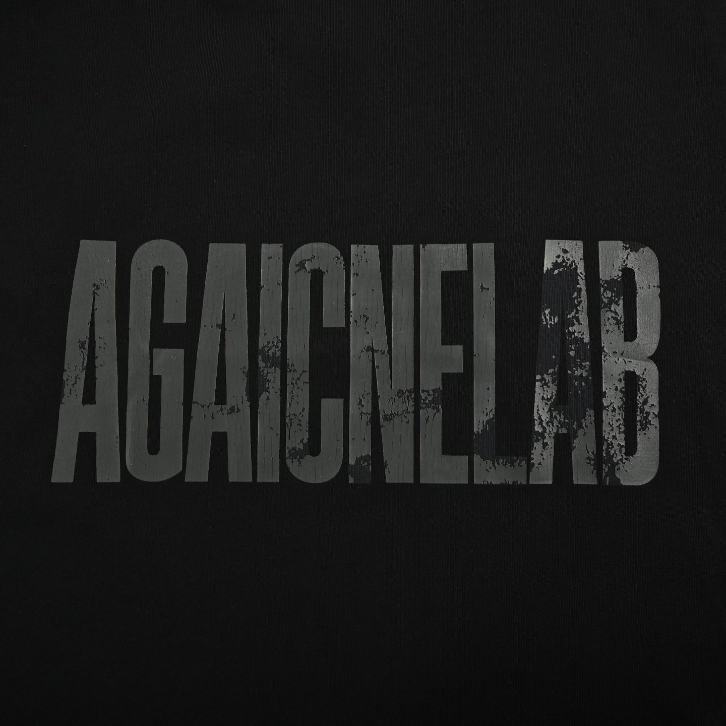 25ss Ruptured reverse letter print short sleeves