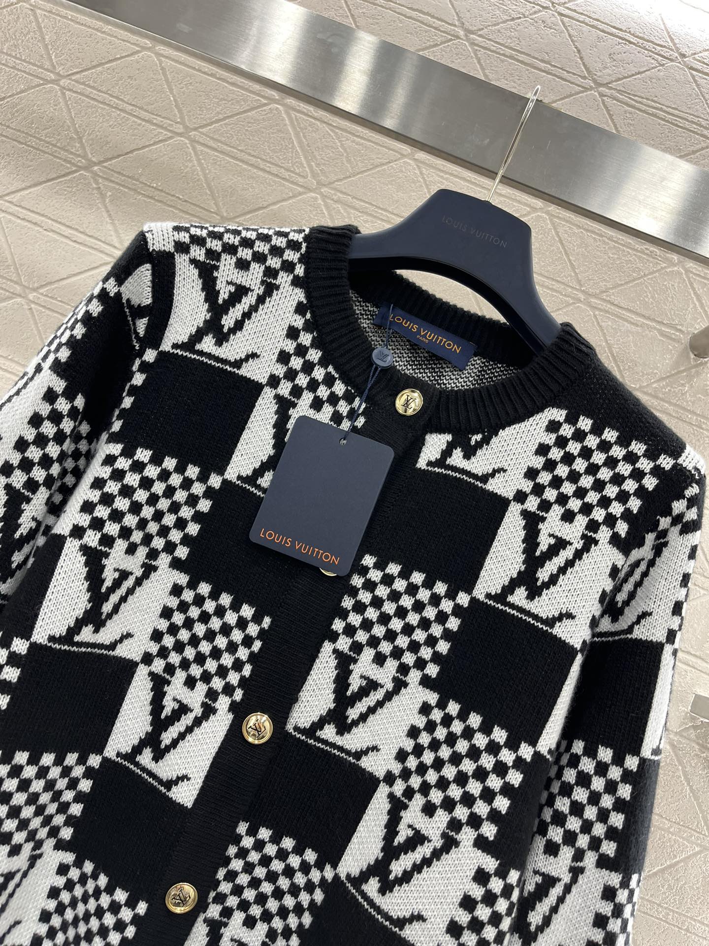 New Arrivals jacquard knit cardigan