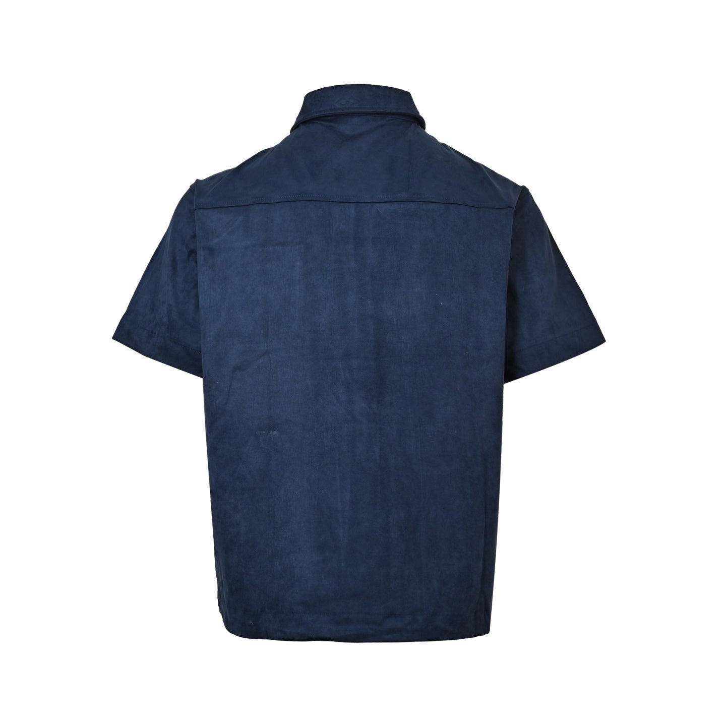 25 pocket vintage suede shirt with short sleeves