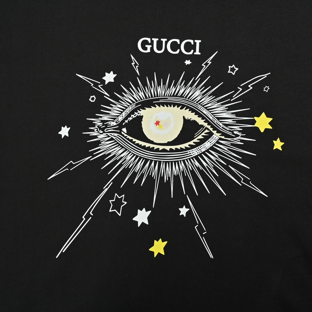 eye print short sleeves