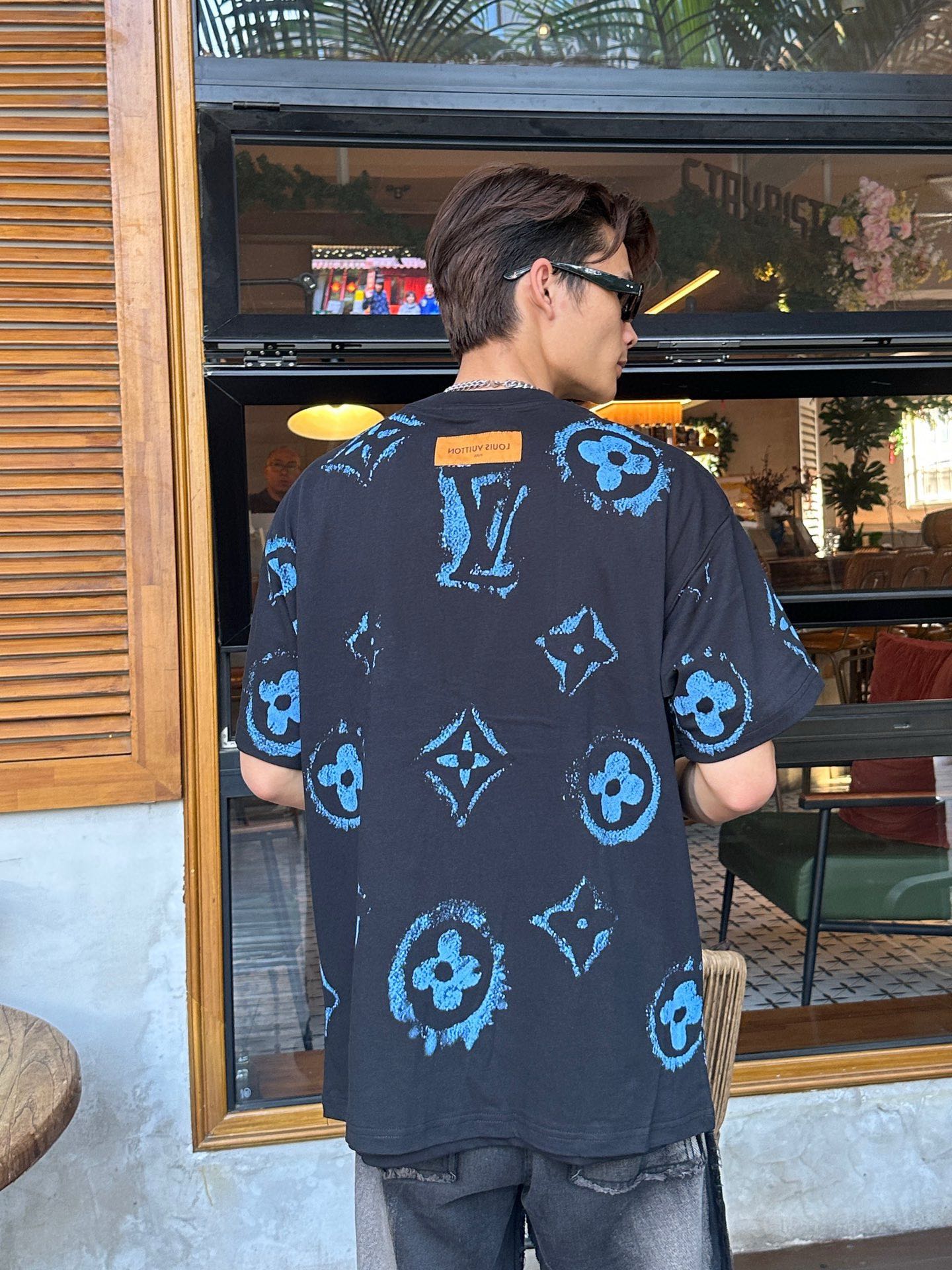 25ss Short sleeves with big logo printed all over