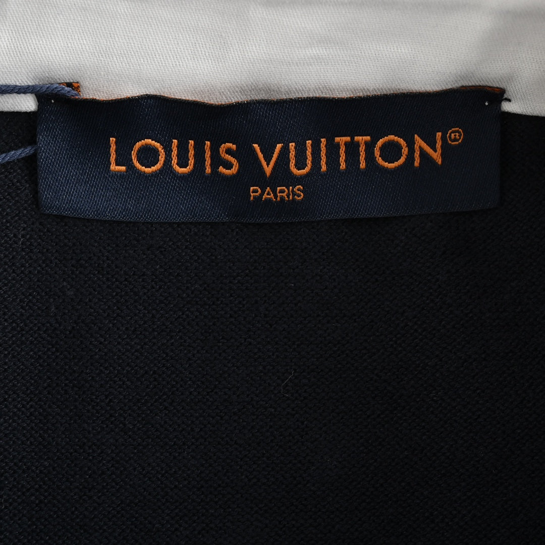 25ss Pearl Button Polo Panel Knitted Polo Short Sleeve