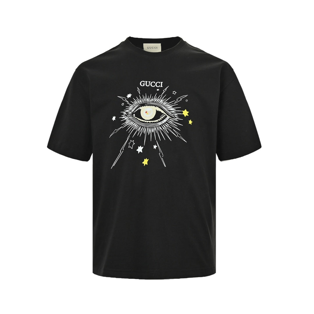 eye print short sleeves