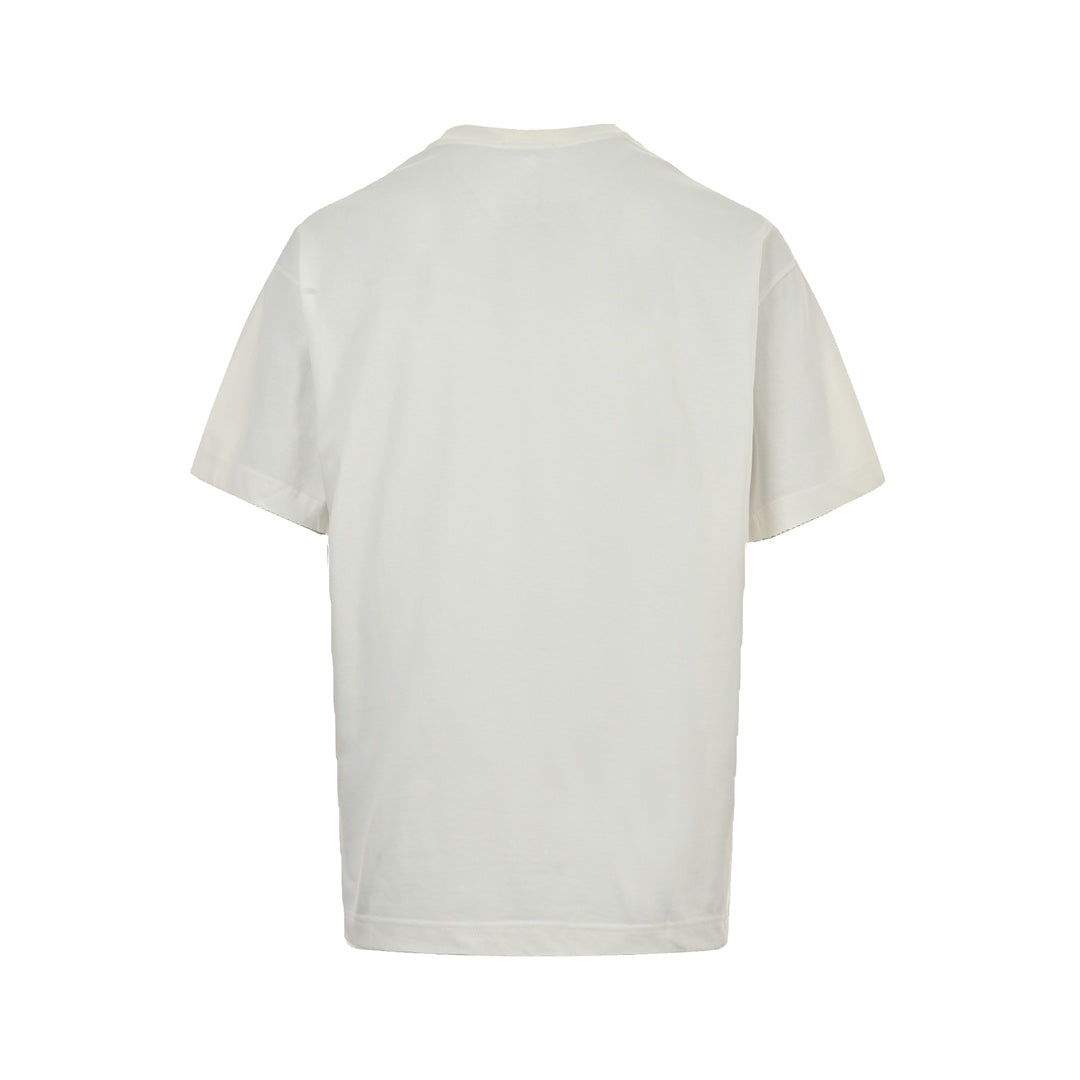 25ss Short sleeves with letter embroidery on neckline
