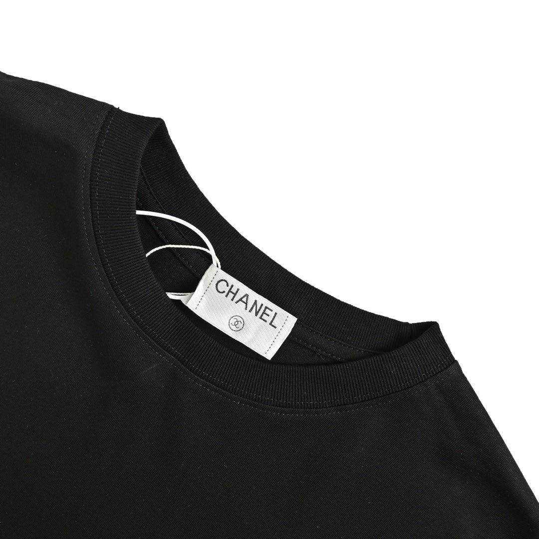 Hand-painted spray-painted short sleeves