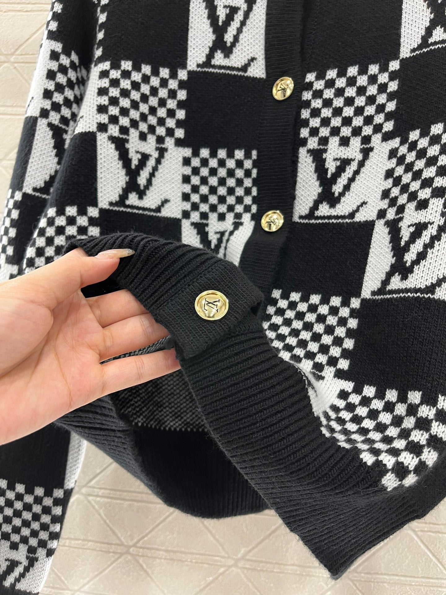 New Arrivals jacquard knit cardigan