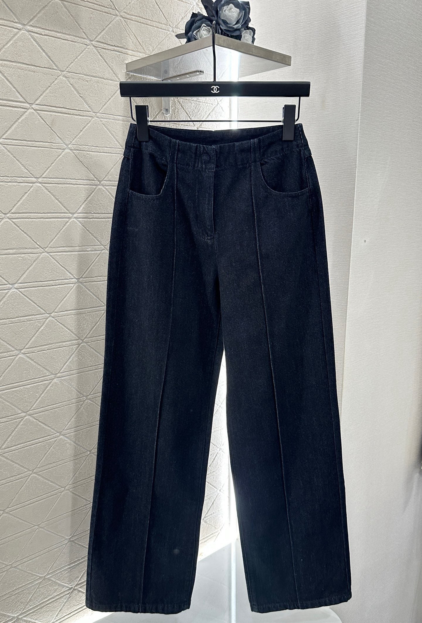 25 Retro Denim Jacket and Pants Set