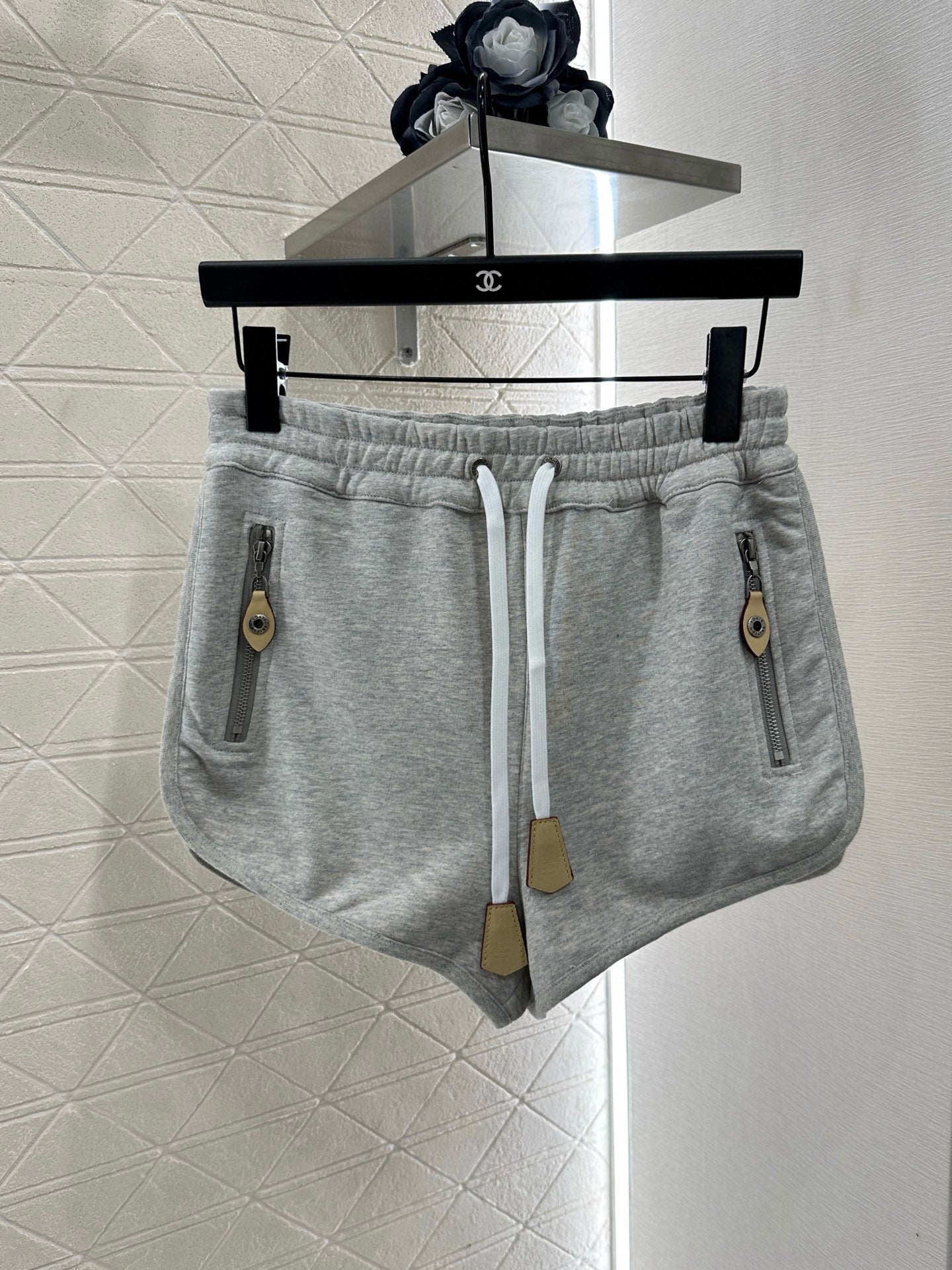 25 Hooded Drawstring Jacket and Shorts Set