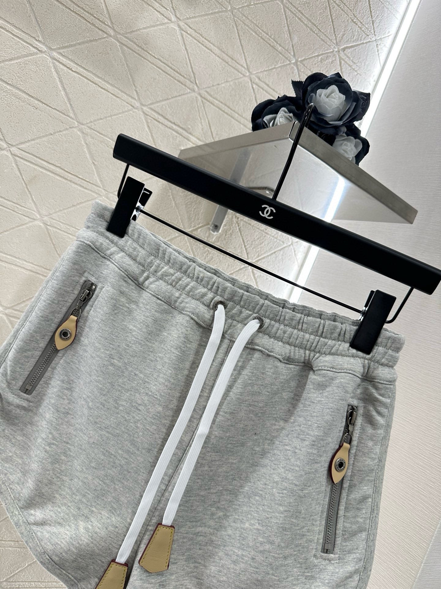 25 Hooded Drawstring Jacket and Shorts Set