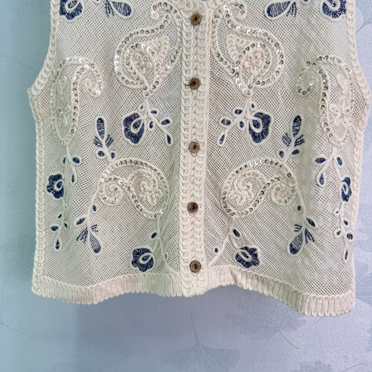 25 Early Autumn 3D Crochet Vest