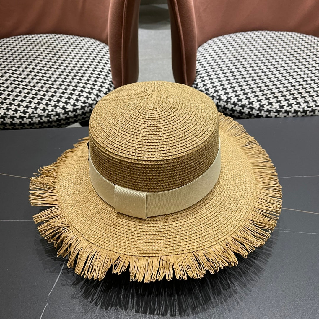 WIDE BRIM HAT MODEL 651885 IN NAUTRAL WOVEN STRAW