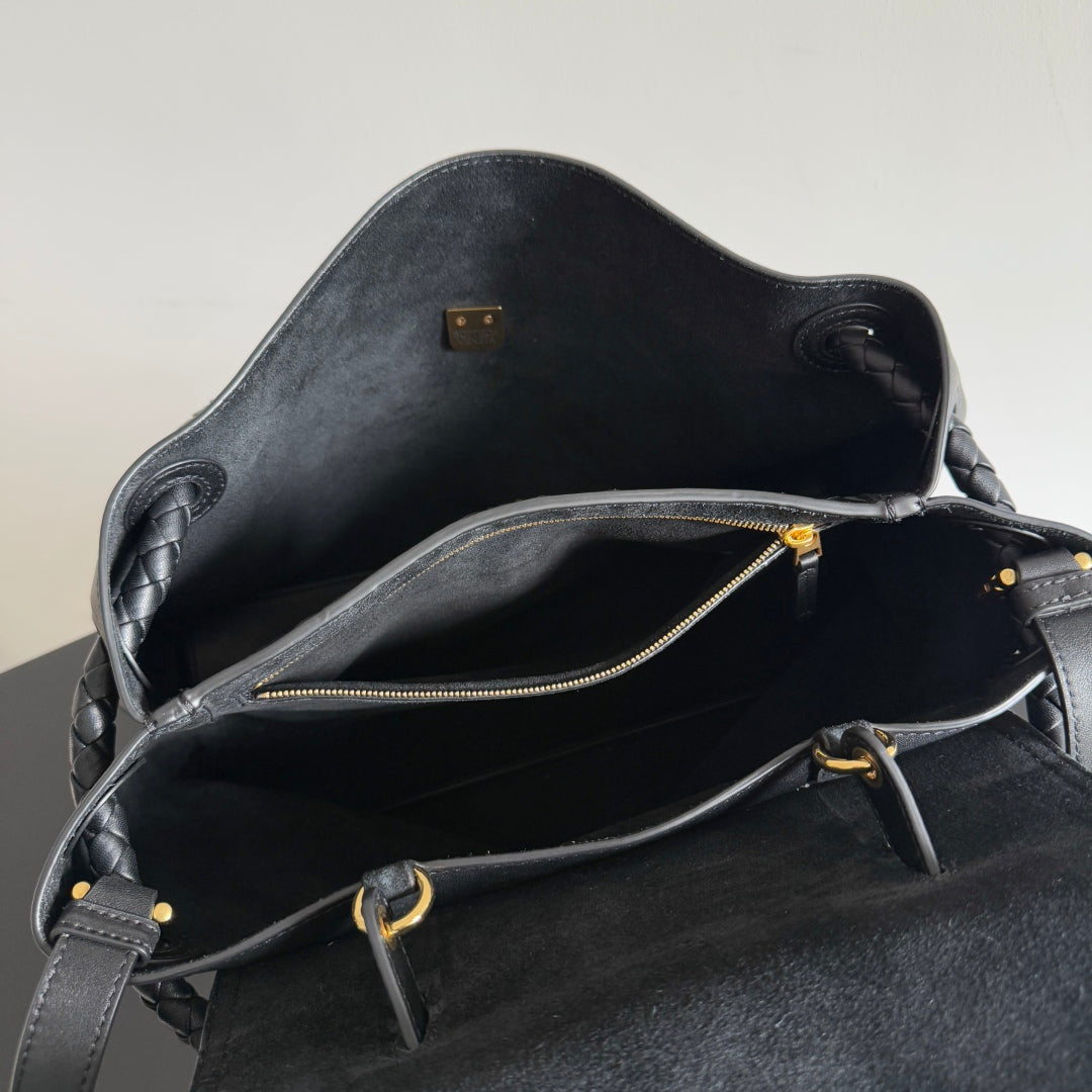 Ciao Ciao Medium Bag 34cm In Black Leather 242931