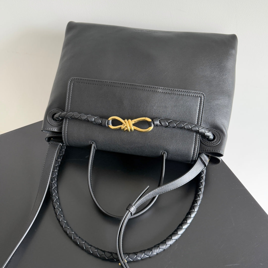 Ciao Ciao Medium Bag 34cm In Black Leather 242931
