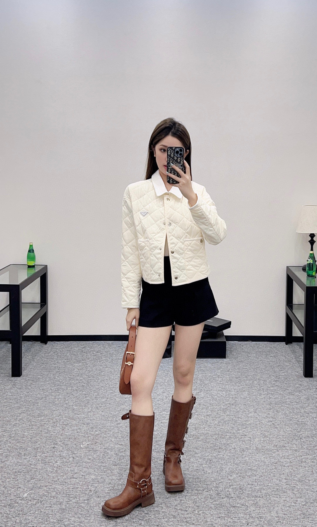 P 25 new autumn and winter diamond short cotton coat!