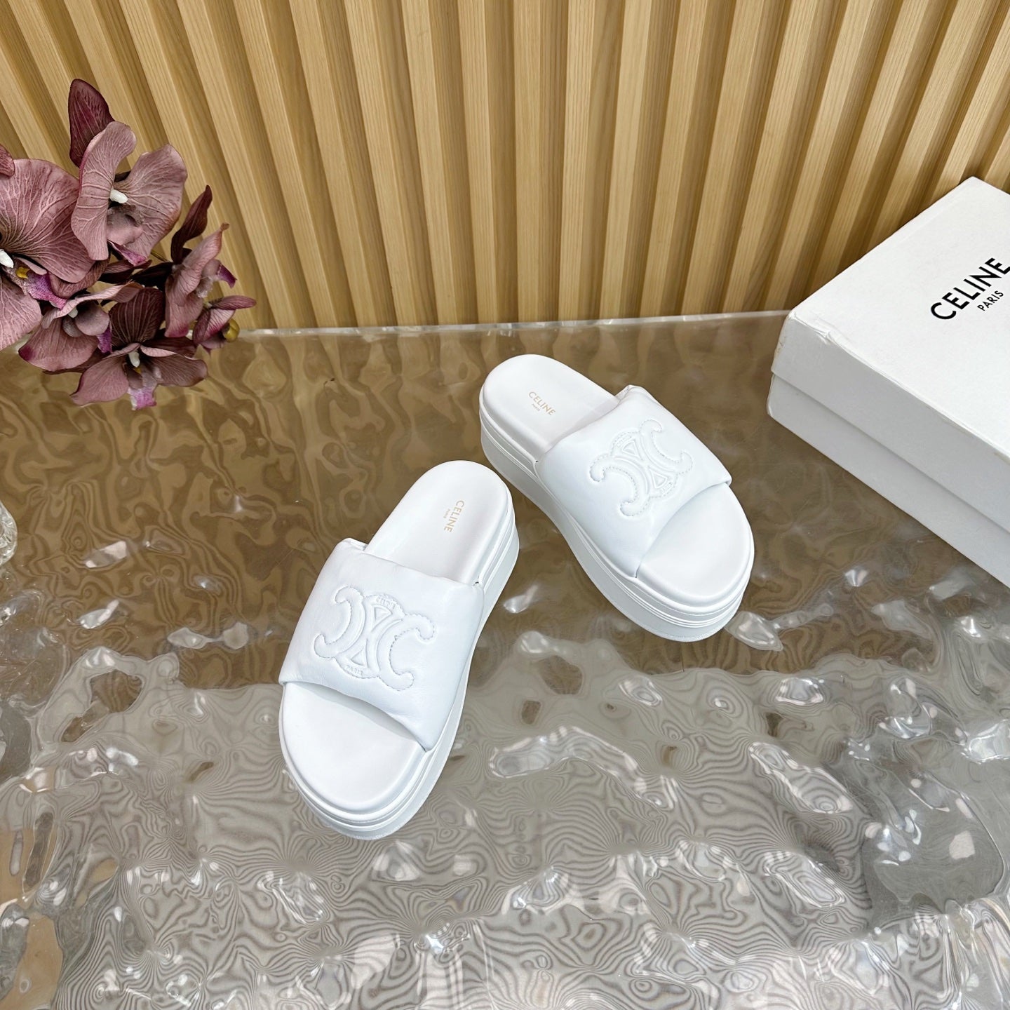 25 Sline Sandal White Sheepskin 285911