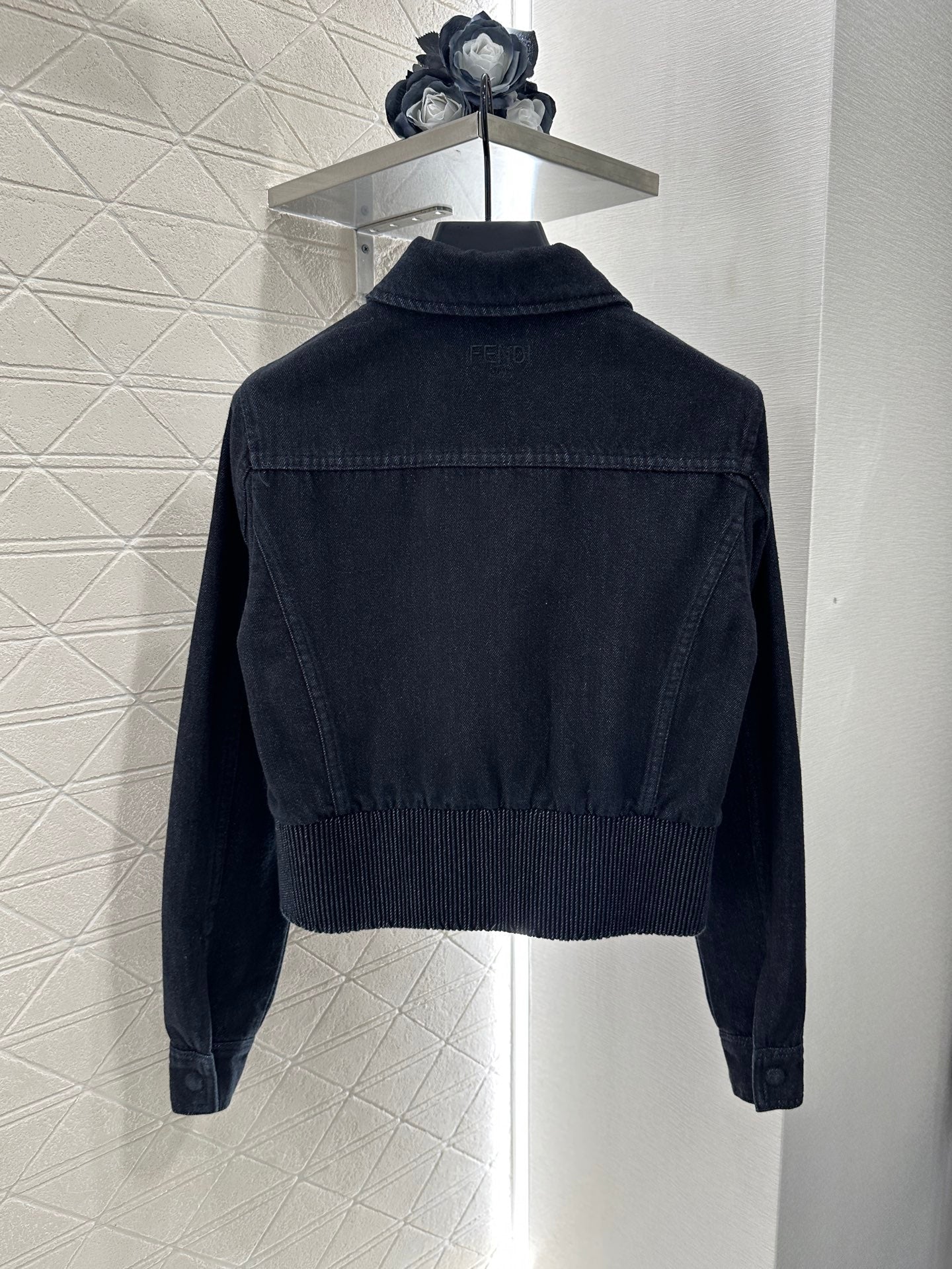 25 Retro Denim Jacket and Skirt Set