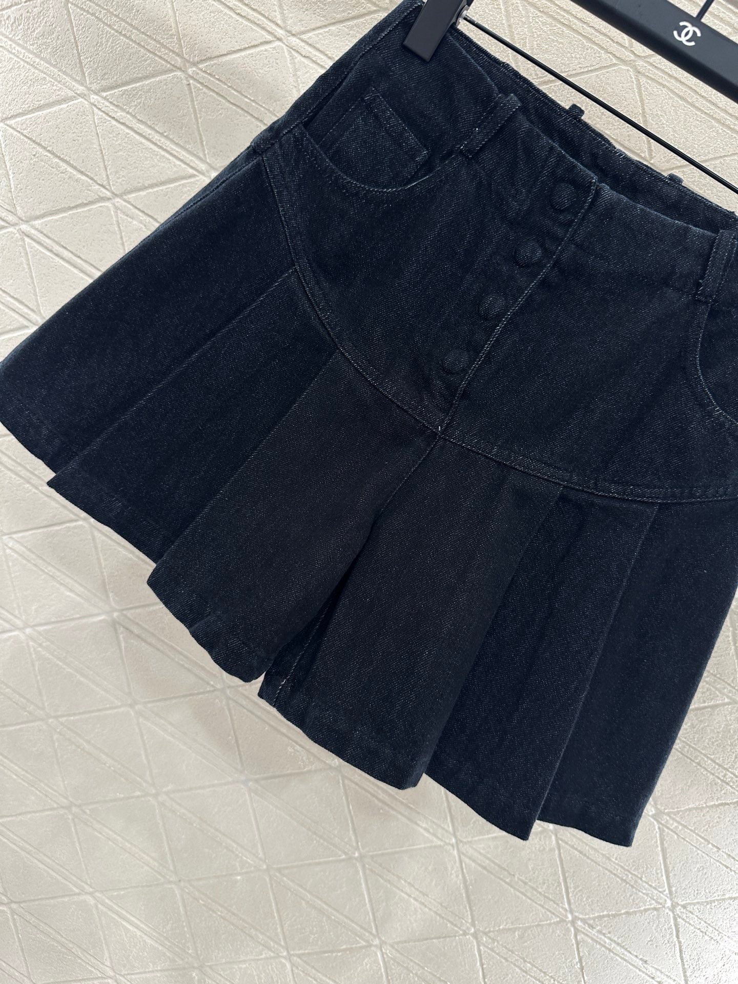 25 Retro Denim Jacket and Skirt Set