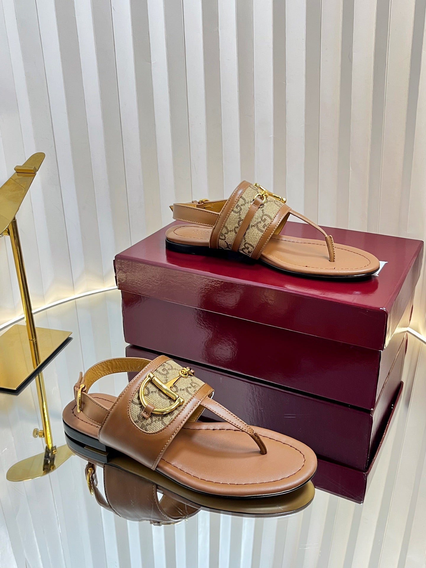 25 Thong Sandal Brown Canvas 294682