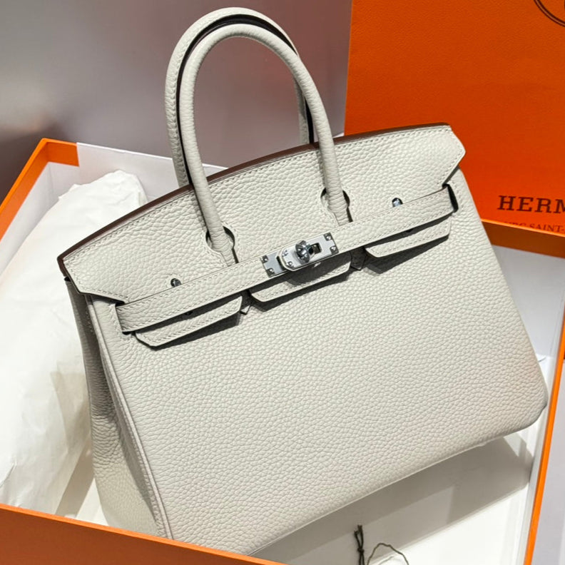 Birkin Pearl Gray and Silver Togo Leather 250048