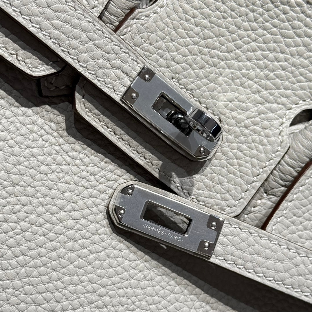 Birkin Pearl Gray and Silver Togo Leather 250048