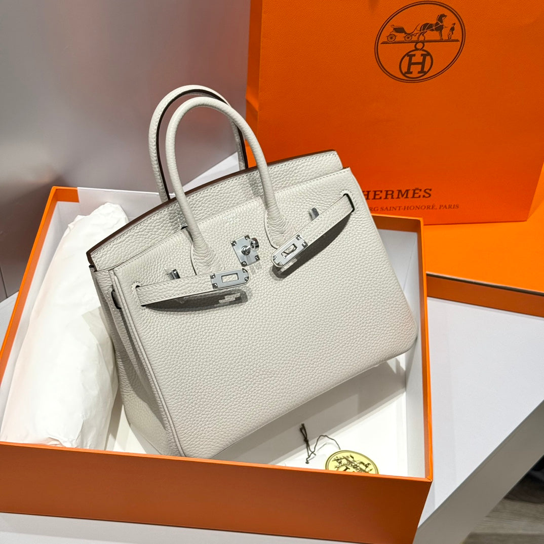 Birkin Pearl Gray and Silver Togo Leather 250048