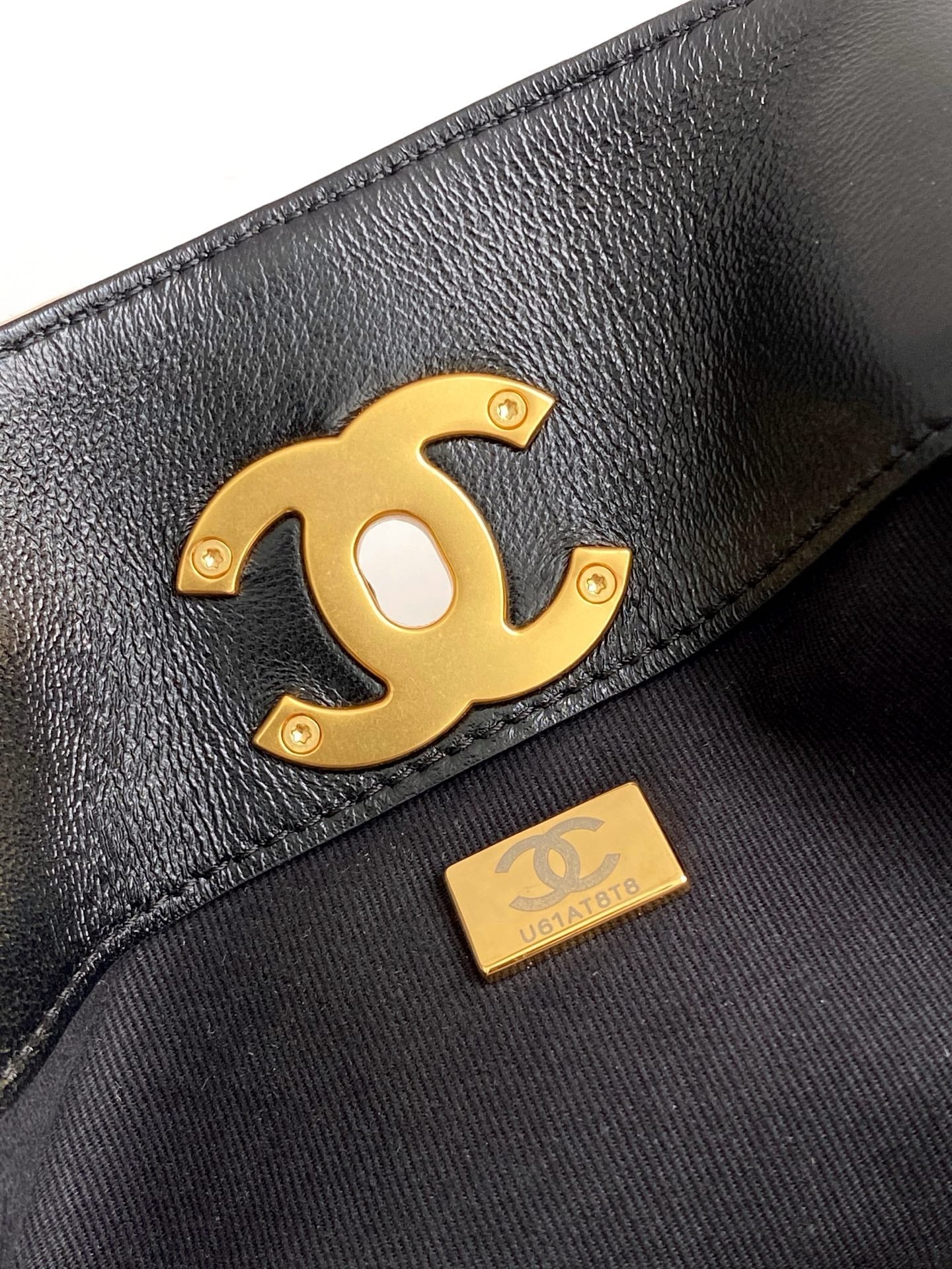 25A Small Tote 36cm Brown Suede Black Calfskin